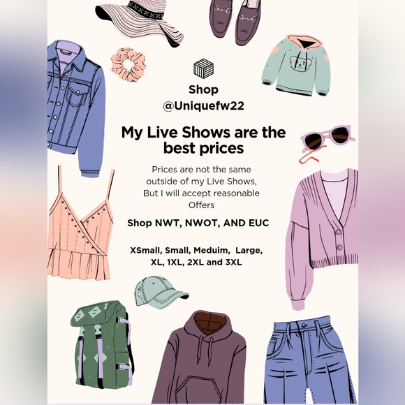 COPY - POP UP LIVE SHOW - All $10 Starts